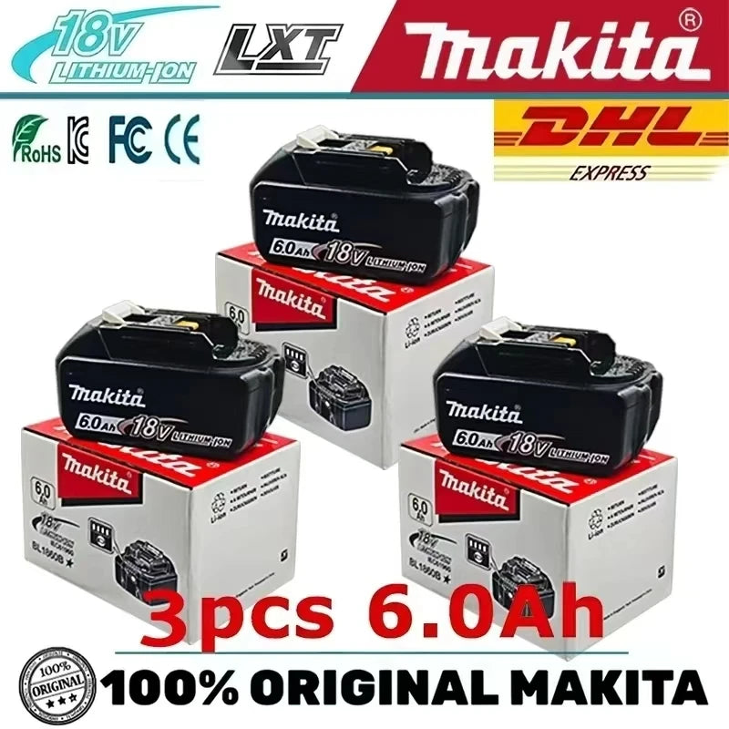 Genuine 6AH Makita BL1860 6Ah Battery Power Tools Li-ion Rep
