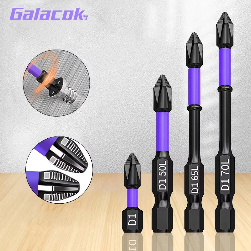 Galacok 25-150mm Magnetic Screwdriver Bit Set PH2 Non-Slip I