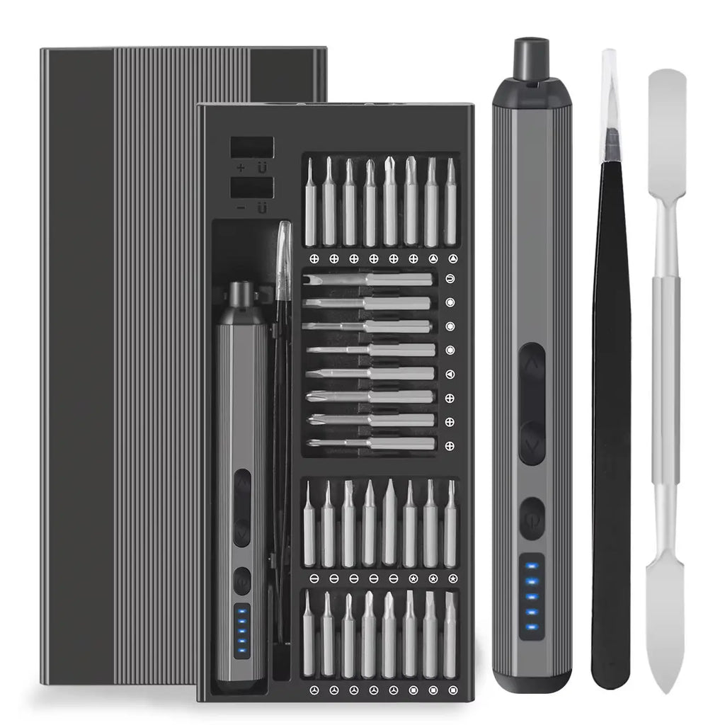 68 in 1 Electric Screwdriver Set 5 Torque Settings Precision Power Tool Magnetic Screw Driver Bits for iPhone Glasses Watch PC