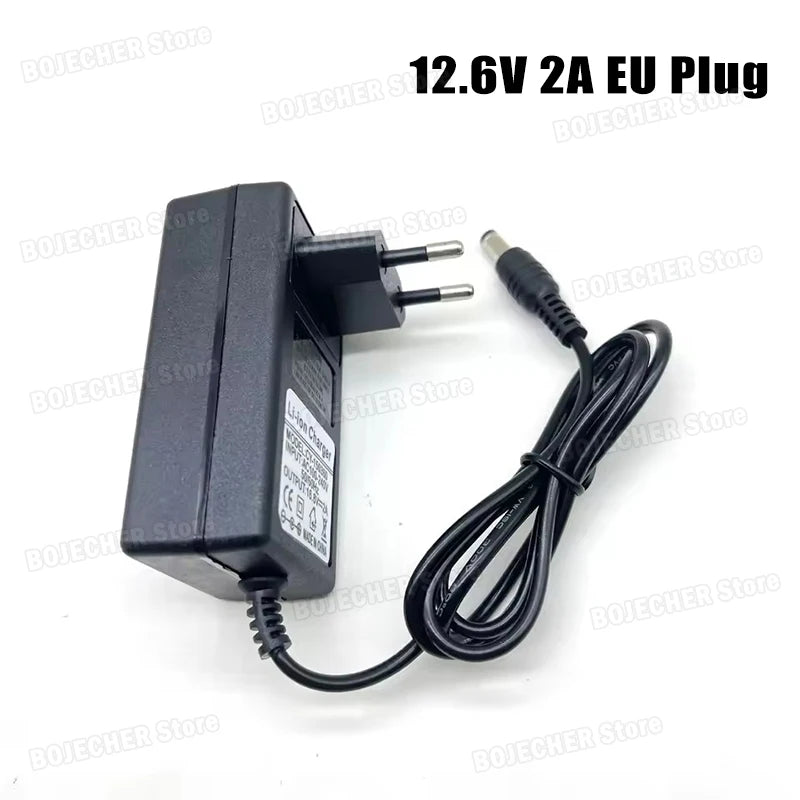 DC 12.6V 2A Li-ion Battery Charger For 10.8V 11.1V 12V Elect