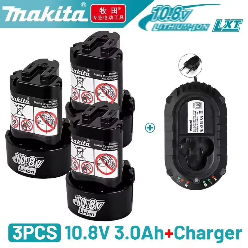 Makita 10.8V Original Battery BL1013 BL1020 BL1030 DF030D Makita 10.8V/12V Charger Replacement Tool 10.8V Makita Battery