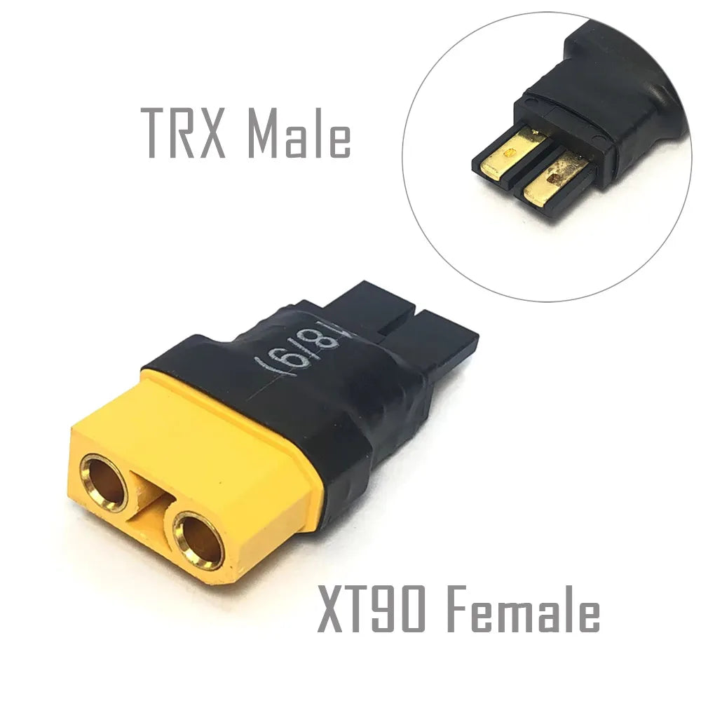YSIDO RC Battery Adapter XT60/XT30/XT90/T Plug/TRX Connector Female to Male / Male to Female Converter for RC Drone Car Boat DIY