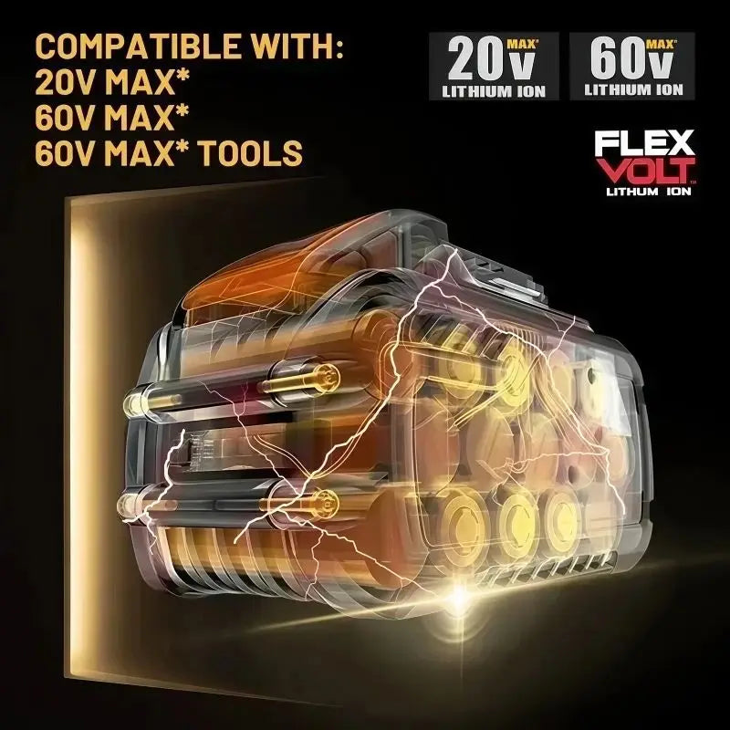 DeWALT 100% Original Battery 20V/60V 6Ah 9Ah MAX FlexVolt fo
