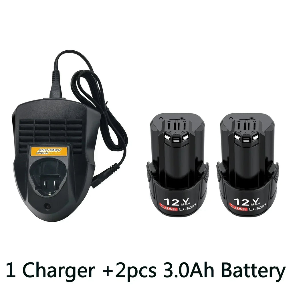 GBA12V 6000mAh for Bosch 12V/10.8V Li-ion Replacement Battery BAT411 BAT420 GBA 12V Cordless Power Tools for Bosch 12V Charger