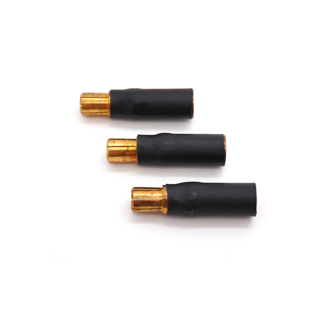 3PCS BOGIRC Male Female Gold Bullet 3.5mm/4.0mm/6.0mm/6.5mm 