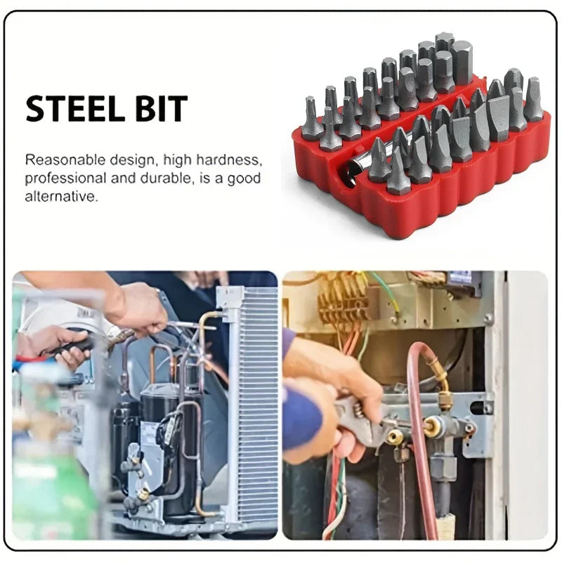 33pc Professional Security Bit Set - Tamper-Proof Multi-Type