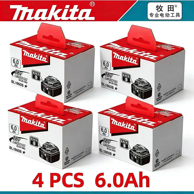 Original Makita 18V DDF487 BL1860 BL1850B BL1850 BL1840 BL1830 Screwdriver Battery Charger 18v Replacement Power Tool Batteries
