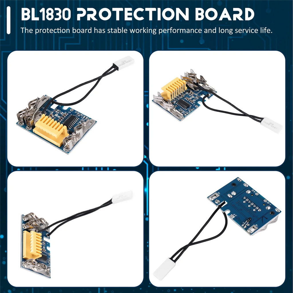 AS63 18V Replacement Battery PCB Chip Board BMS PCB Charging