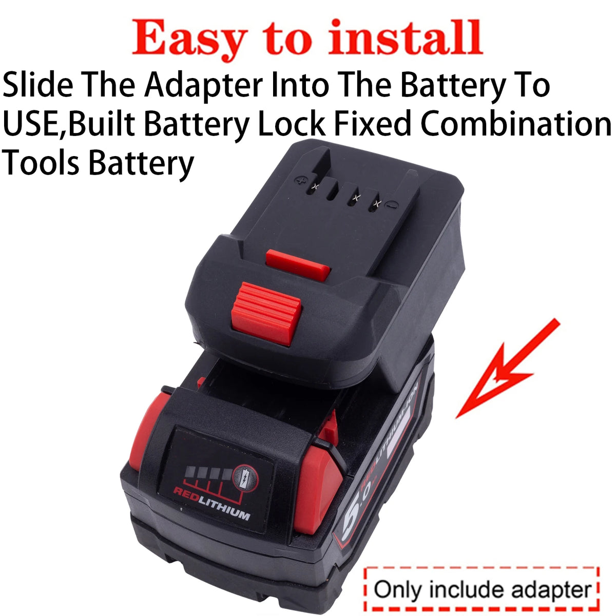 Battery Adapter/Converter for Lidl Parkside X20V Li-ion Tool