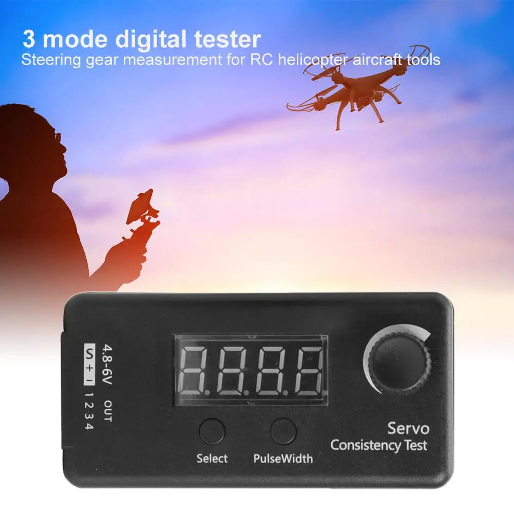 DC 4.8-6V Mini 3Modes Digital Servo/ESC Consistency Tester S