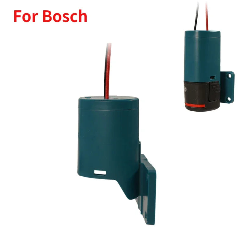 Battery Adapter 10.8V-12V Battery Dock Power Connector With 14Awg Wires Connector Adapter Tool For Makita/Bosch/Milwaukee/DeWal