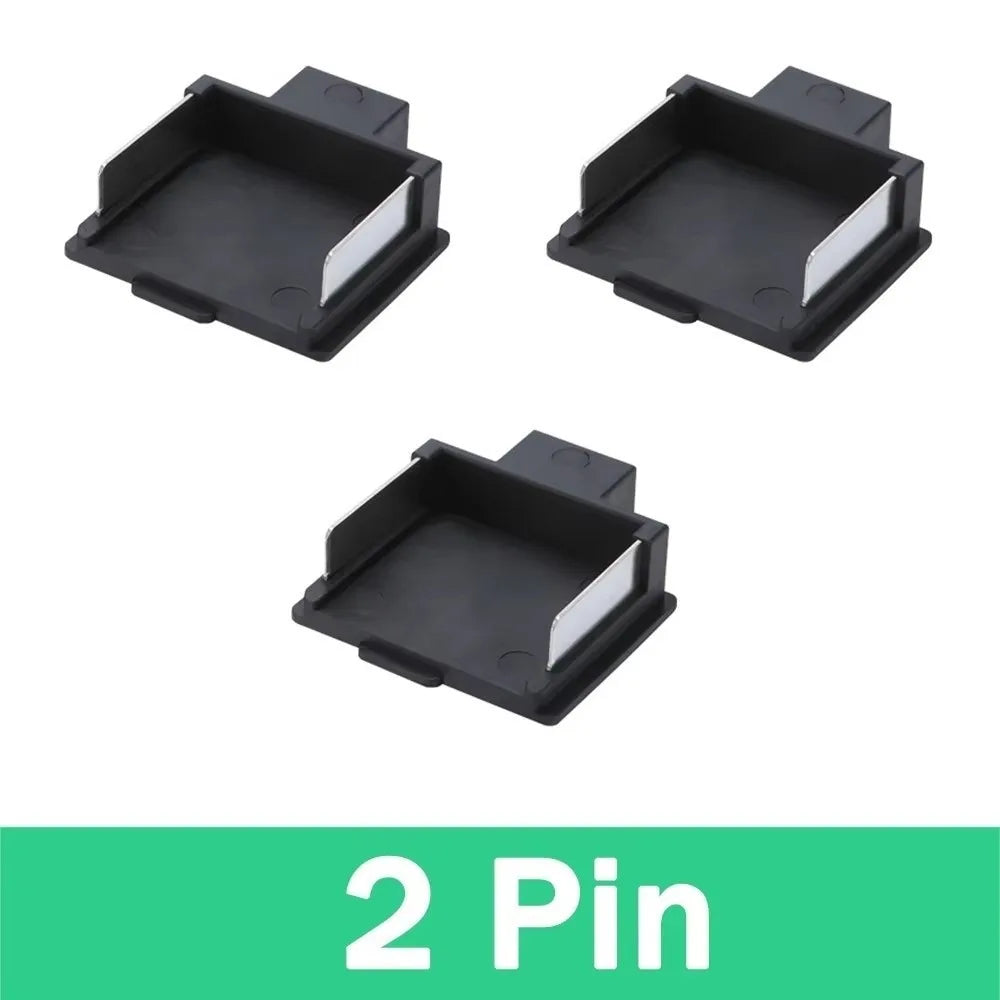 Black 2/3Pin ABS Battery Connector Battery Clip Connector Multifunctional Terminal Block Electrical Power Tools Accessories