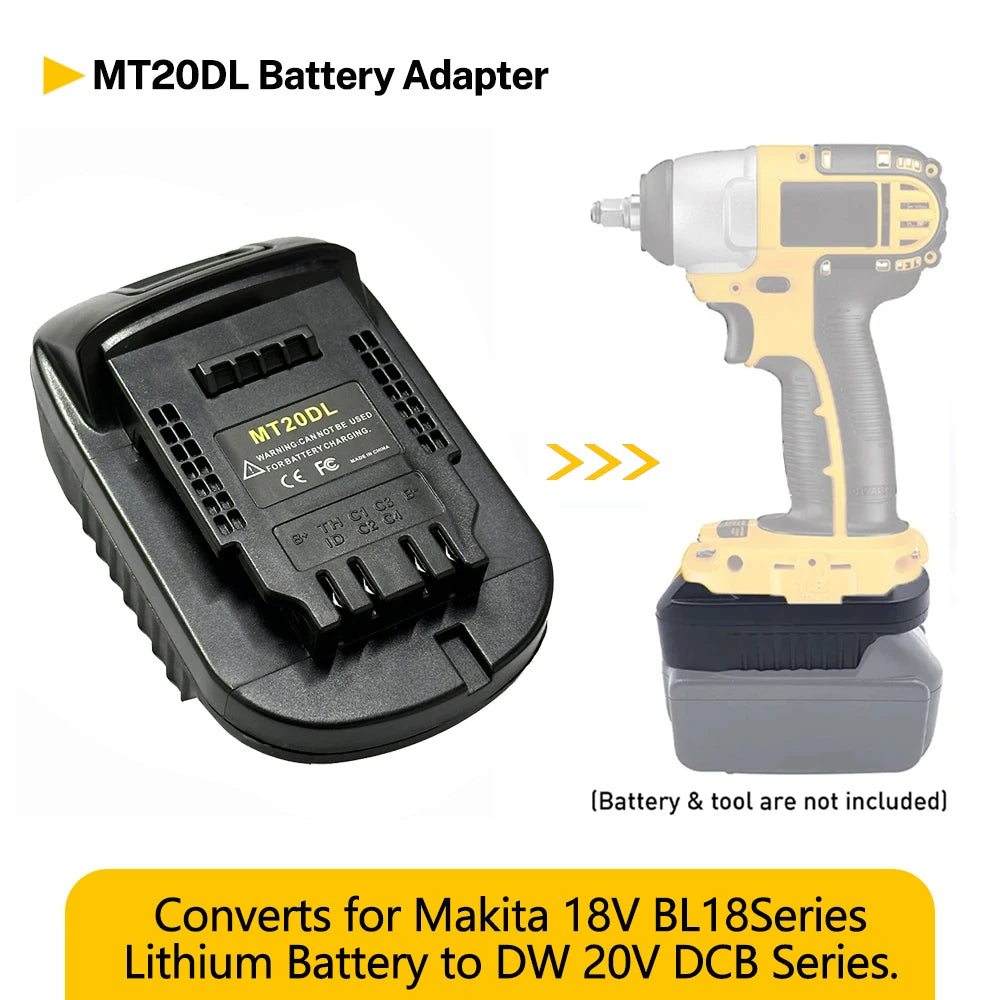Battery Adapter MT20DL fit for Makita18V Li-ion Battery BL18