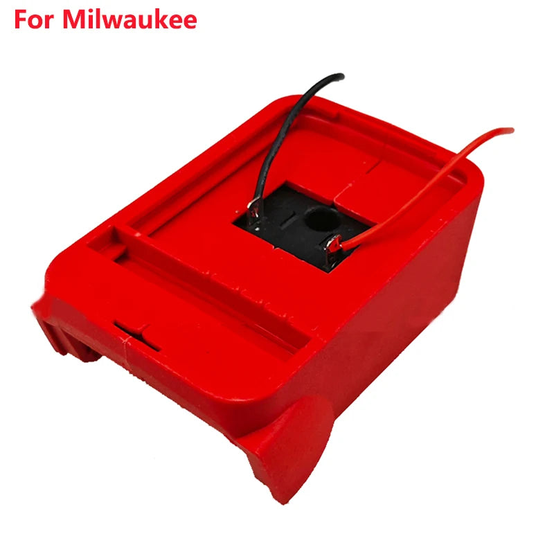 For DeWalt/Makita/Milwaukee 18-21V Li-ion Battery DIY Adapter Battery Connector Charging Head Housing Holder Base Tool