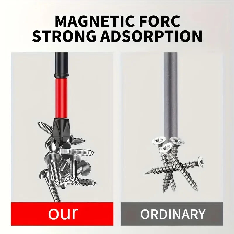 Magnetic Non-Slip Drill Bit Set 3/6/12 Pieces S2 Steel Cross