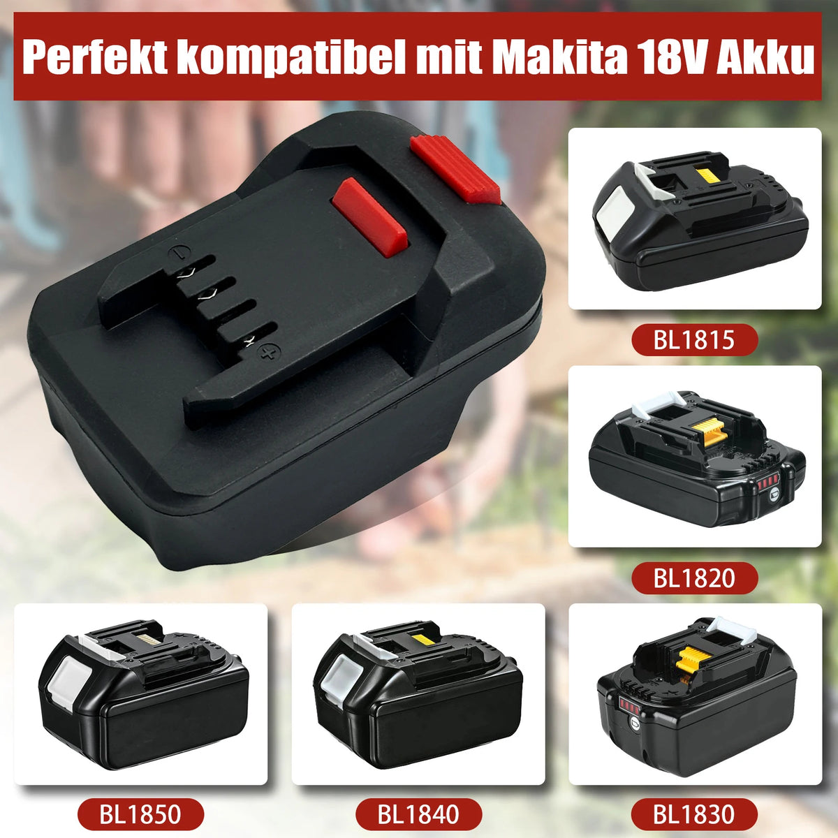NEW Battery Adapter Converter for Bosch/Makita/Milwaukee/Dew