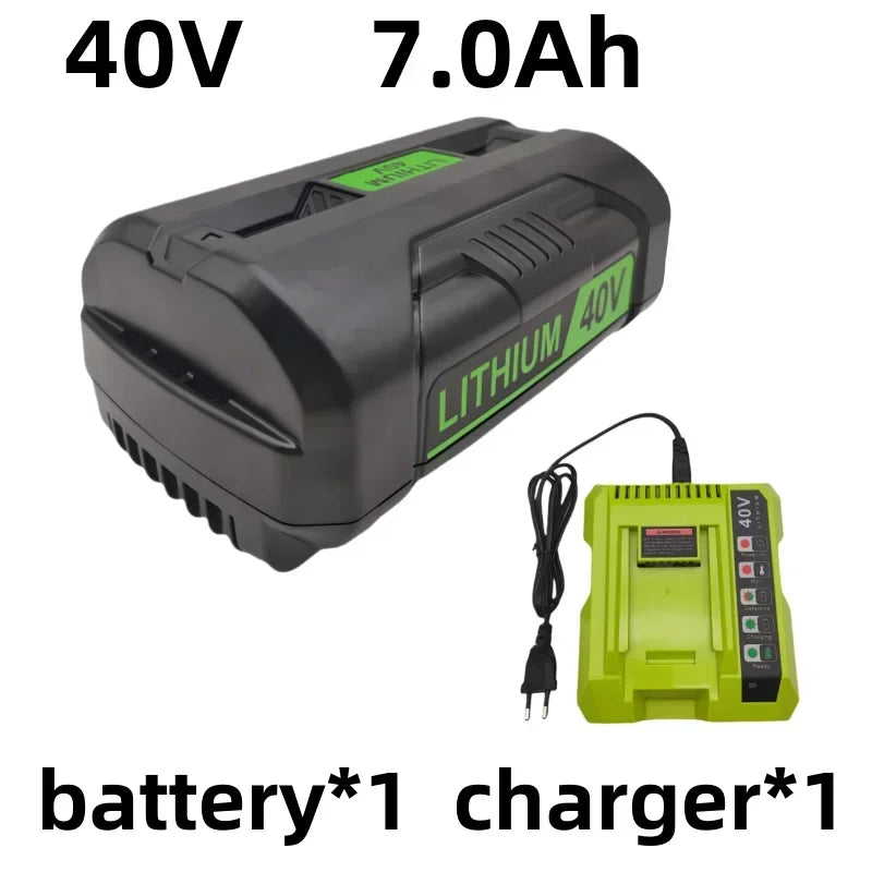For Ryobi 7Ah 40V Li-ion Rechargeable Battery For Ryobi RY40502 RY40200 40V OP4050 OP4026 OP40401 Cordless Power Tools Battery