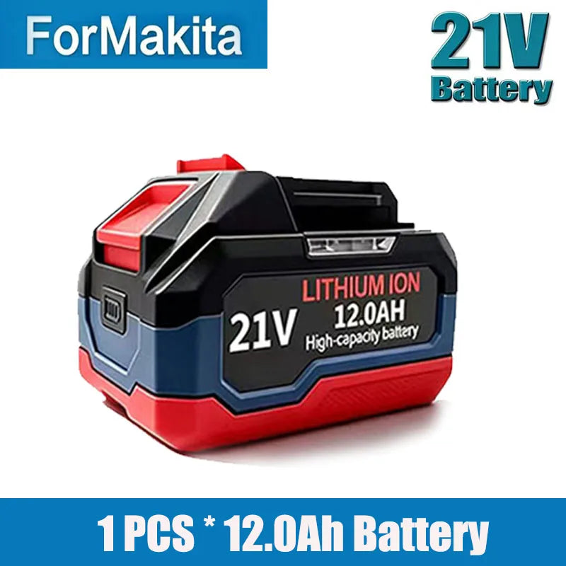 Original for Makita 21V Battery 6AH-12AH Power Tool Lithium Battery LED Indicator Batteries Pack for Makita 18V Battery Pins