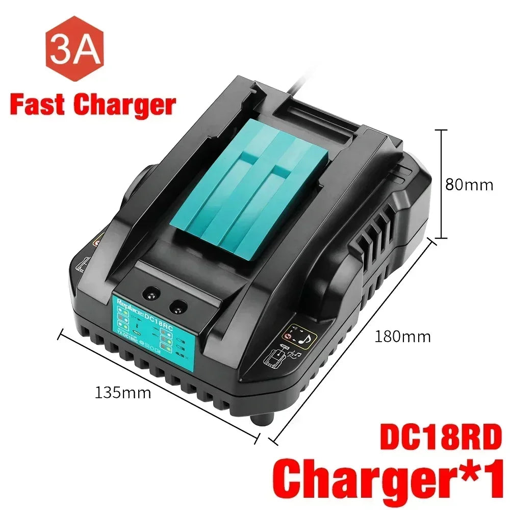 Upgraded 18V 6.0 8.0Ah Rechargeable Battery Replace for Makita Power Tools with LED Li-ion Replacement BL1860 1850 9A 6000mAh