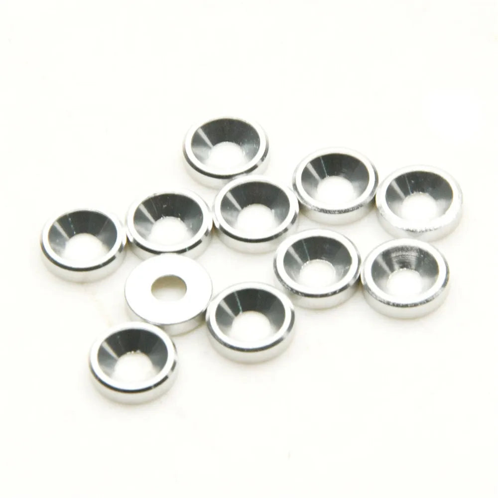 AXSPEED 10Pcs Aluminum M3 Countersunk Head Washer Gasket Cap Screw Hex Socket Screw for RC Model Upgrade Parts