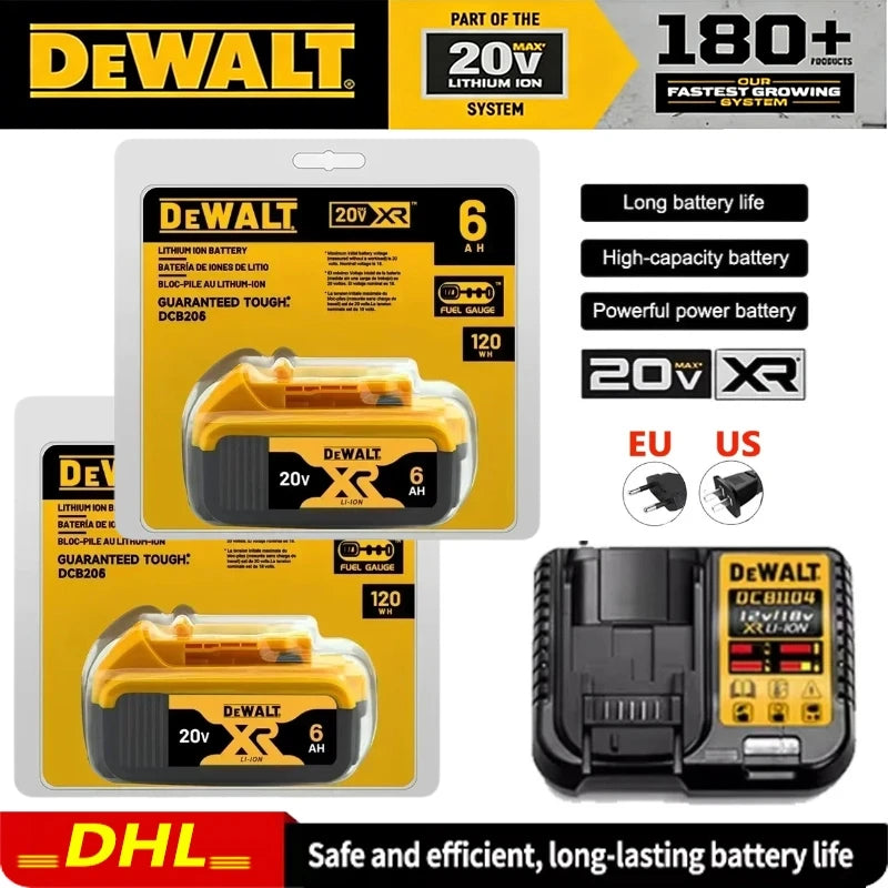 100% Original Dewalt 20V 5.0Ah 6.0Ah MAX Battery for Dewalt 