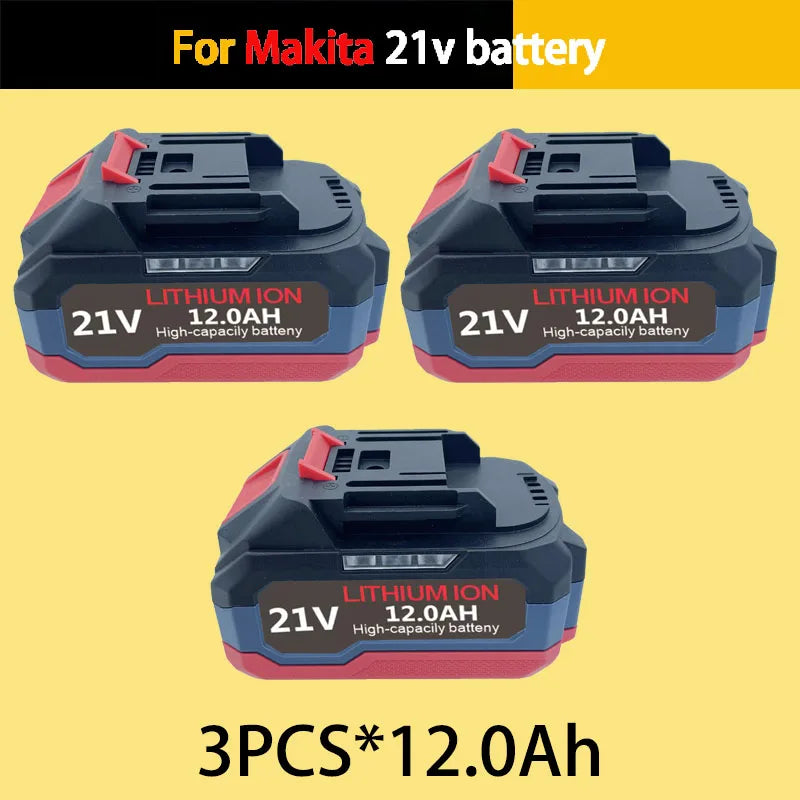 For Makita 18V21V 6.0Ah9.0Ah 12.0Ah Battery Power Tools Li-ion Replacement LXT BL1850 BL1860 DDF487 for 18V Screwdriver with BMS
