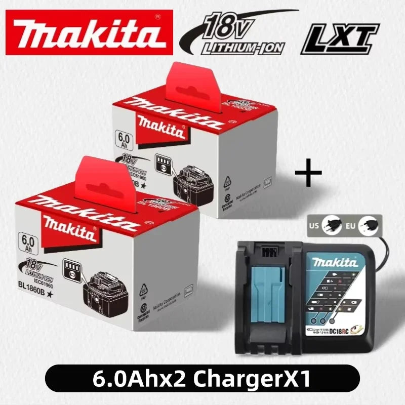 18V Makita Genuine Battery LED Display Rechargeable Tool Battery for Makita LXT Series Power Tool Battery & Charger