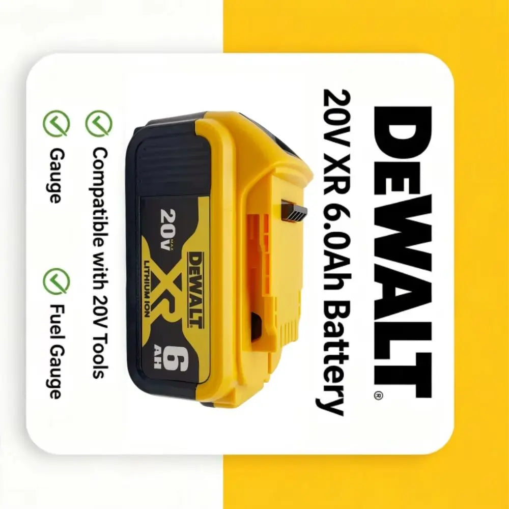 Dewalt 18V 6Ah Battery Compatible with DCB182 DCB200 DCB606 