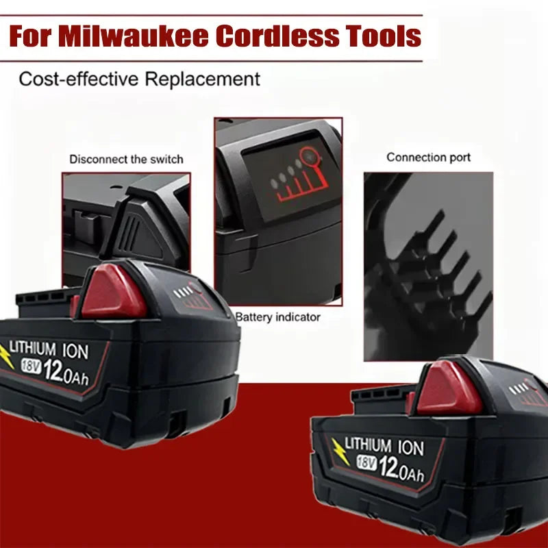 New Style For Milwaukee M18 Power Tool Battery Charger 18V 6