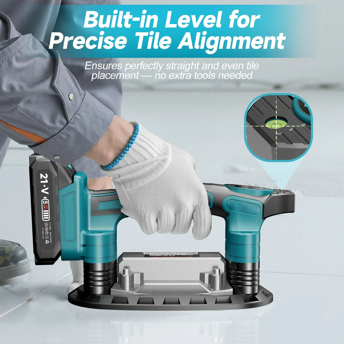 9 Speed Tile Laying Machine 400KG Tile Vibration Leveling Ma