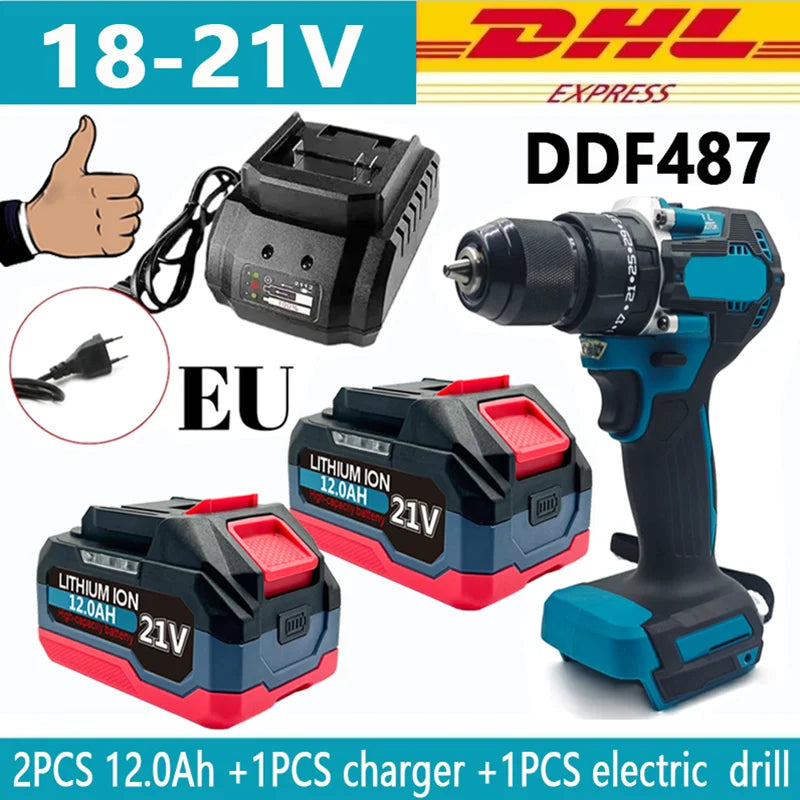 21V 12.0AH For Makita 18V Battery Power Tool Battery LED Indicator Batteries Pack For Makita 18V Cordless Electric Power Tools