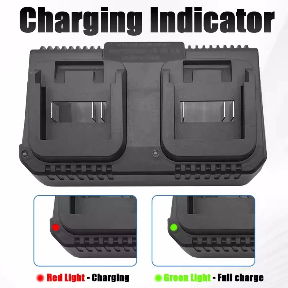 Dual Slot Charger 18V 21V Li-ion Battery Charger for Makita 