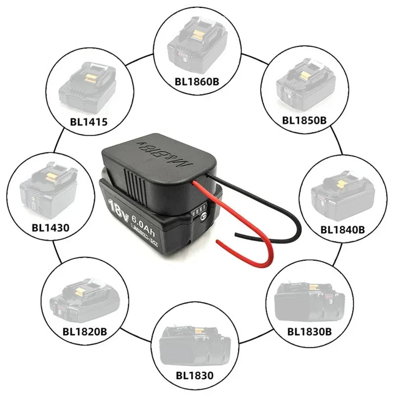 Li-ion Battery Power Supply Mount Connector DIY Adapter Dock