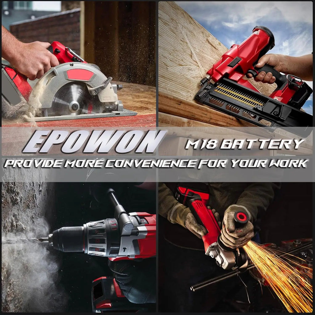 For Milwaukee M18 Power Tool Battery Charger BR XC 18V 6000m