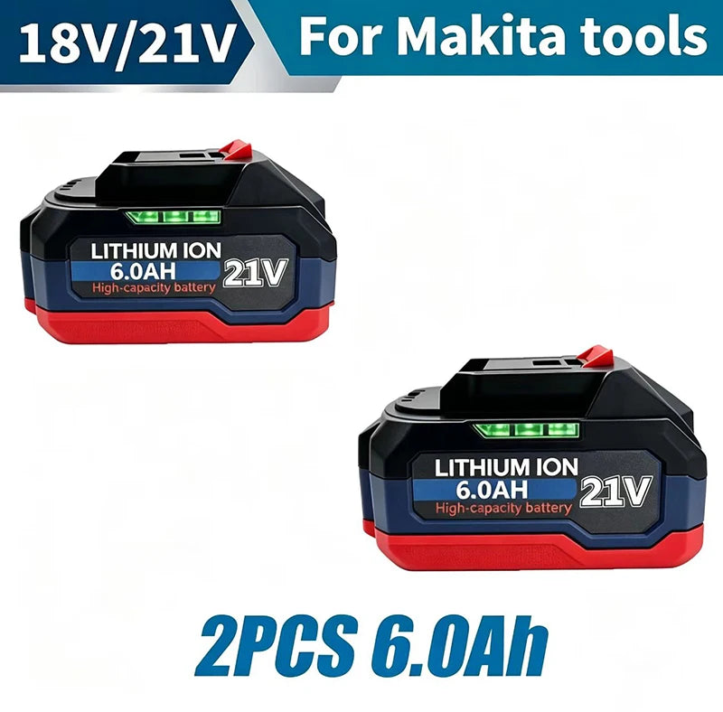 21V for Makita Battery Power Tools Li-ion Replacement LXTBL1860 BL1850 for 18V/21V Screwdriver with BMS 18V Battery
