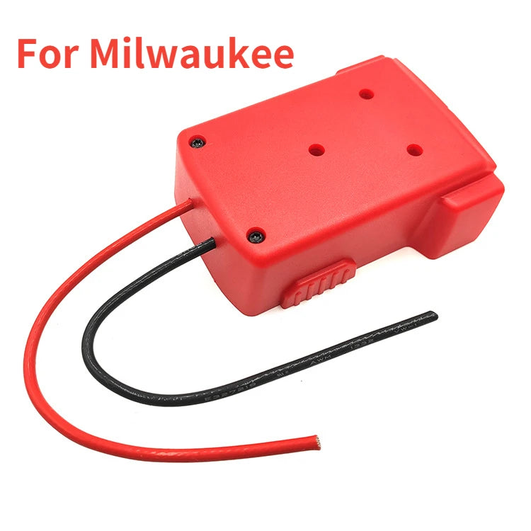 New For Makita Bosch Milwaukee 18v 14.4V Battery Mount Dock Power Connector With 14Awg Wires Connectors Adapter Tool Accessories