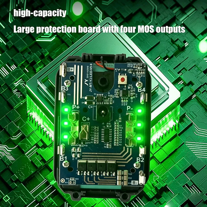 21V 12.0AH For Makita 18V Battery Power Tool Battery LED Ind