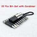 22-Piece Multi-impact Magnetic Screwdriver Bits Set CRV Inse