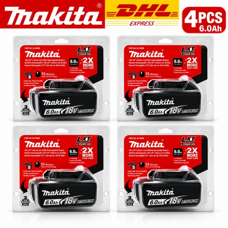 100% Original 6AH makita BL1860 18V Battery Power Tools Li-i