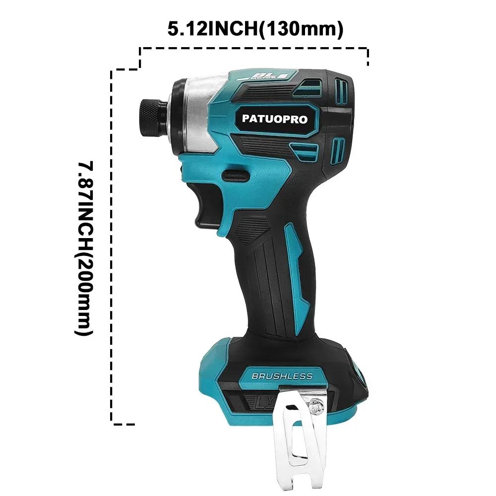 5-Speed Cordless Compact Impact Driver Kit 1/4 Inch Electric