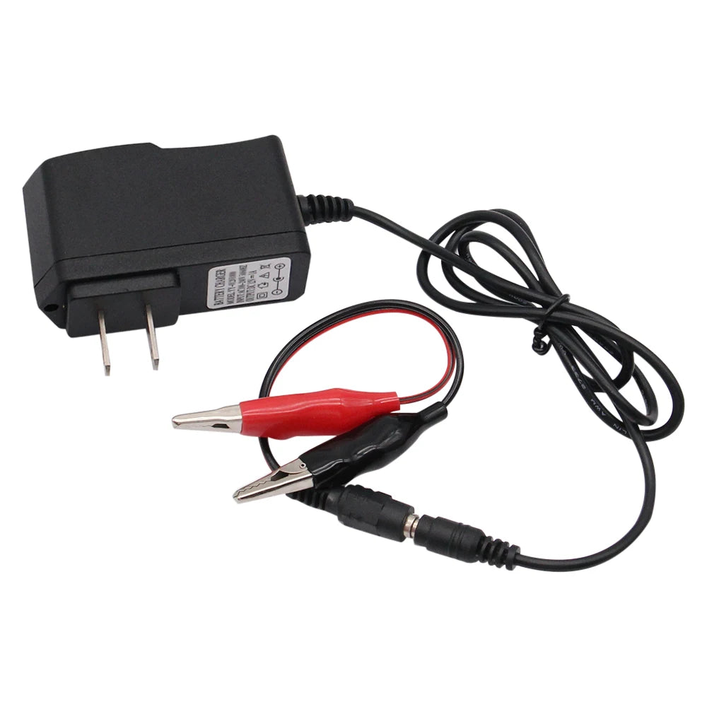 12V 1000mA Lead Acid Dry Battery Charger for Car Motorcycle 