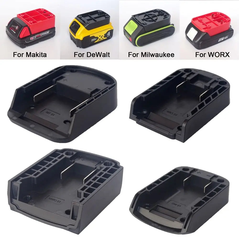 ABS DIY Adapter Portable Durable Charging Head Shell Battery