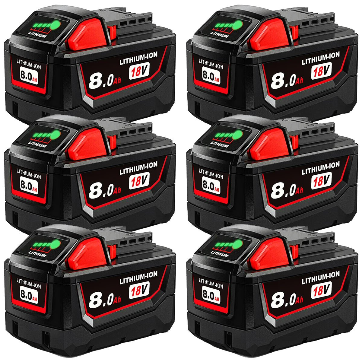 18V 8.0Ah battery replacement compatible with high-quality M