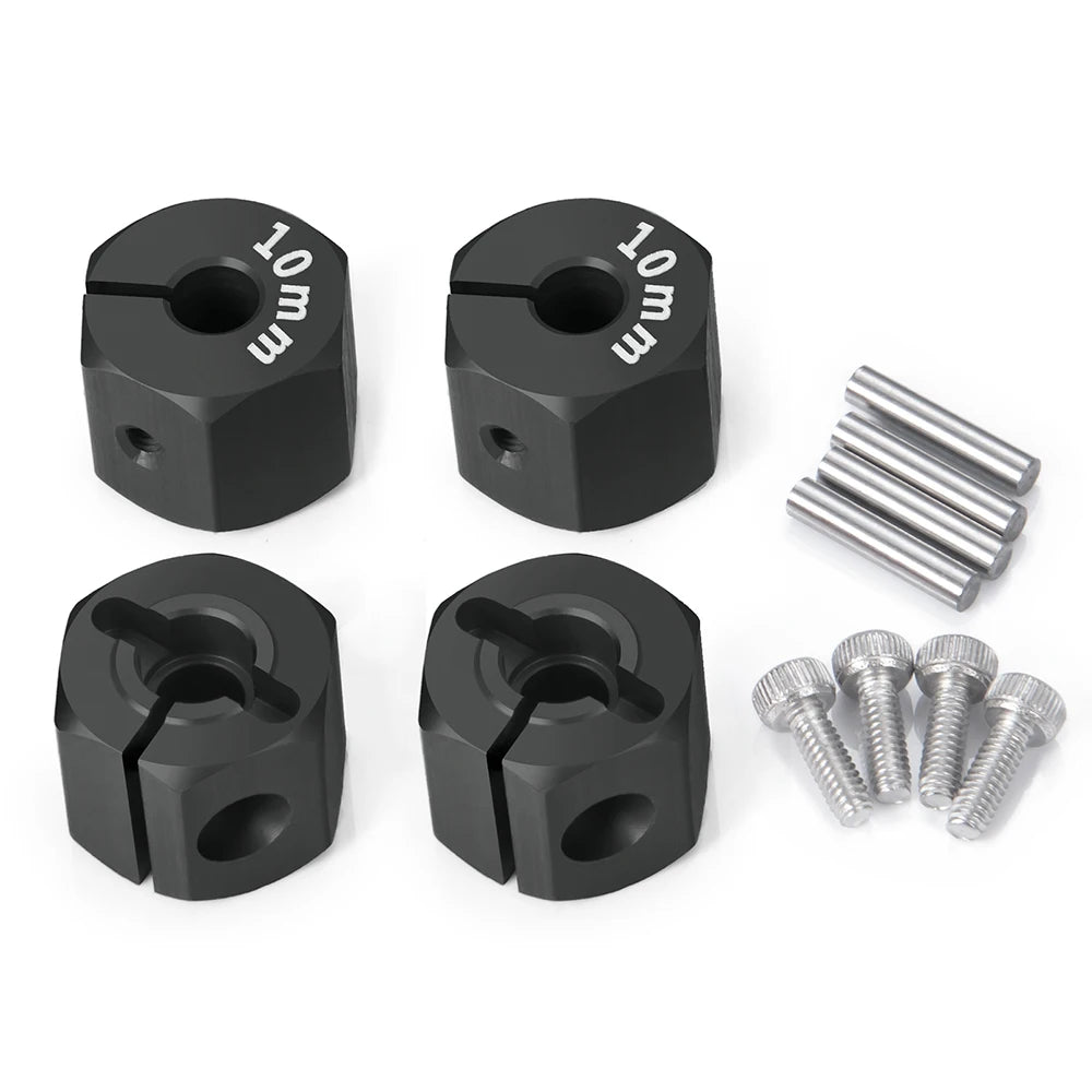 YEAHRUN 4PCS 12MM Hex Wheel Adapter with Pins Screws 8/9/10/11/12mm for 1 10 Axial SCX10 Wraith TRX4 TRX6 Sakura HSP HPI Parts