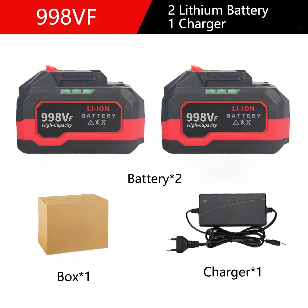 198VF 598VF 998VF 18V 21V High Capacity Rechargeable Lithium Ion Battery for Makita Power Tool Replacement Battery with BMS