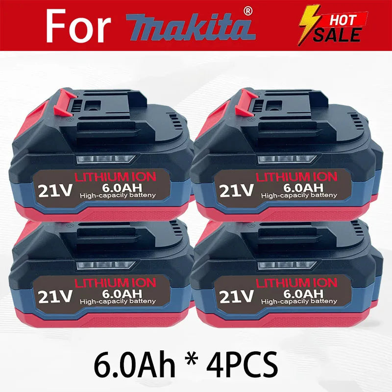 For Makita 18V21V 6.0Ah9.0Ah 12.0Ah Battery Power Tools Li-ion Replacement LXT BL1850 BL1860 DDF487 for 18V Screwdriver with BMS