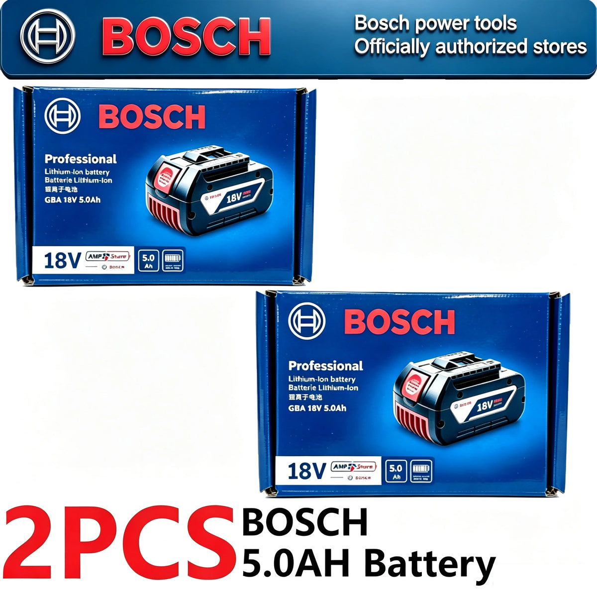 New Original BOSCH 18V Lithium Battery GBA18V6.0 High Capacity Power Pack for Bosch Cordless Drill Grinder Impact Wrench Tools