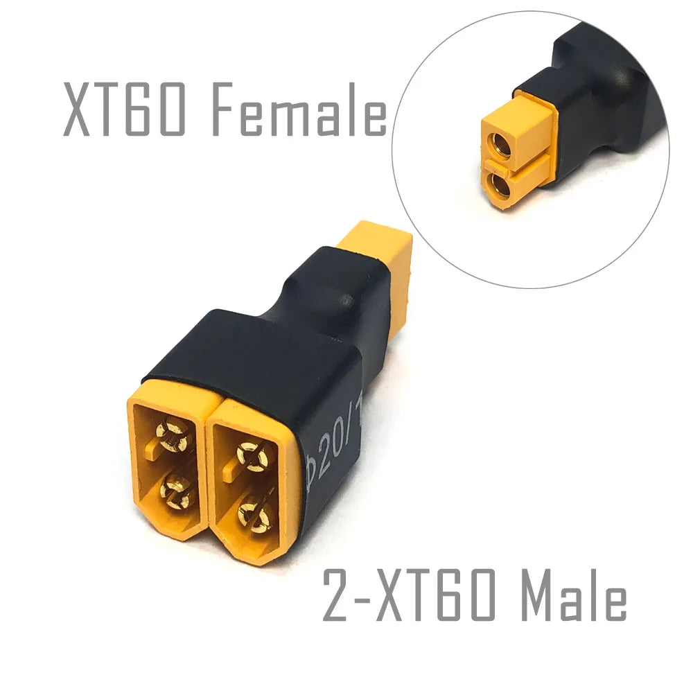 YSIDO XT30 XT60 XT90 TRX T Plug Female/Male Adapter Connector Plug for RC Model Car Aircraft Drone RC Boat Lipo Battery Part DIY