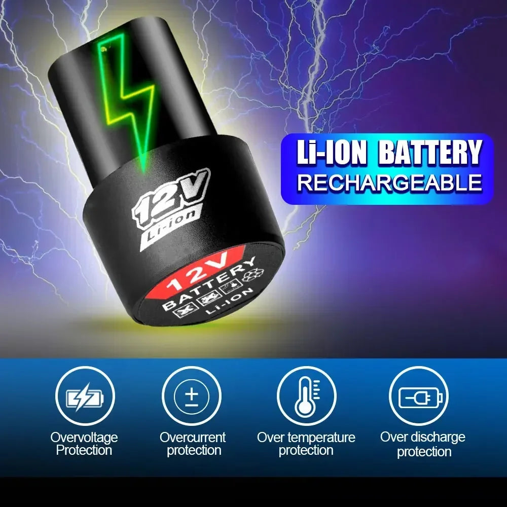 12V 4500mAh High Capacity Universal Rechargeable Lithium-Ion