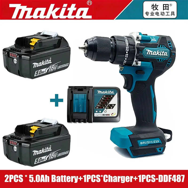 6Ah 100% Original Makita 18V Battery BL1860B Rechargeable Lithium-Ion Battery for Makita 18V Power Tools Replace the Battery.